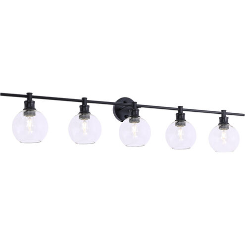 Collier 5 Light 47 inch Black Wall sconce Wall Light