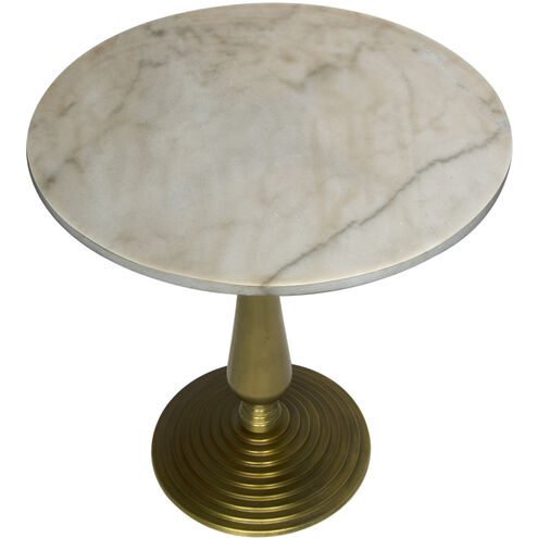 Alida 30 X 30 inch Antique Brass Side Table