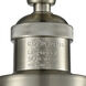 Franklin Restoration Fulton 1 Light 7 inch Brushed Satin Nickel Semi-Flush Mount Ceiling Light in Plated Smoke Glass, Franklin Restoration