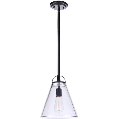 Harper 1 Light 10 inch Black Pendant Ceiling Light