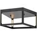 Onyx LED 14 inch Black Foyer Light Ceiling Light, Flush Mount