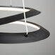 Ara LED 15.8 inch Black Pendant Ceiling Light
