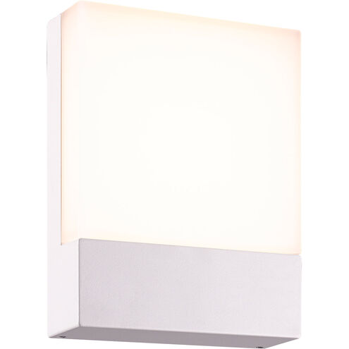 Pecos 1 Light 8 inch White Outdoor Wall Light