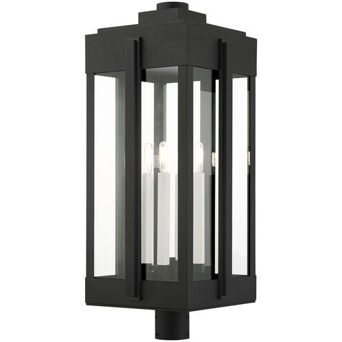 Lexington 4 Light 31 inch Black Outdoor Post Top Lantern