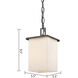 Broad Street 1 Light 5.5 inch Oil Rubbed Bronze Outdoor Pendant