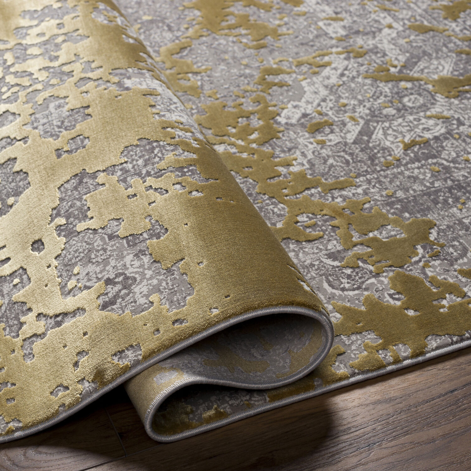 Solar 118 X 36 inch Gray Rug, Runner