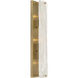 Veil 3 Light 4.75 inch Legacy Brass Vanity Light Wall Light