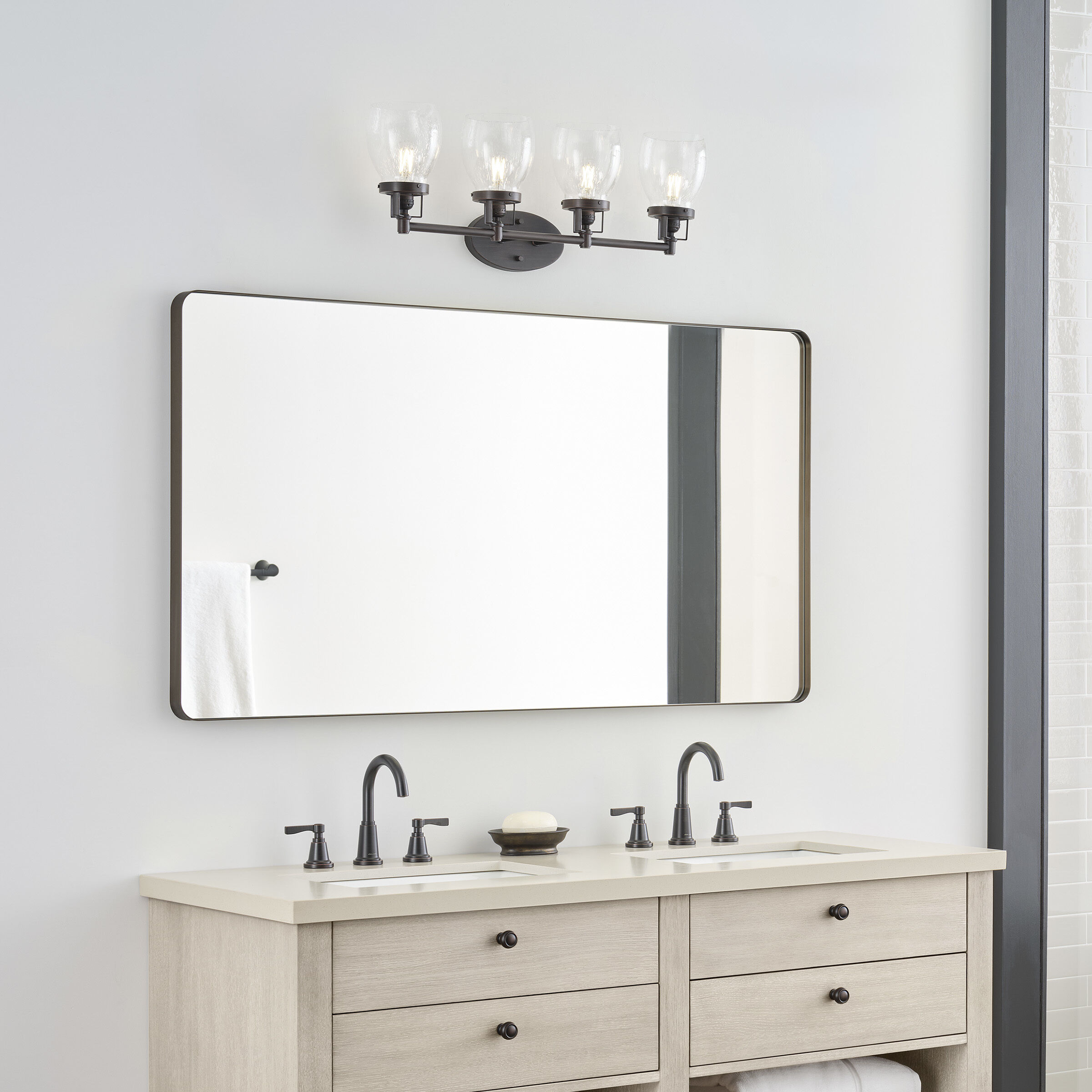 Belton 4 Light 28.75 inch Bronze Wall Bath Fixture Wall Light