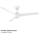 Novelle 52 inch Matte White Downrod Ceiling Fan