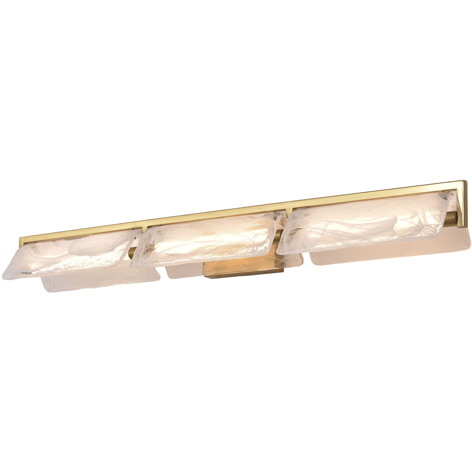 Mingle 3 Light 38 inch Satin Brass Bath Vanity Light Wall Light