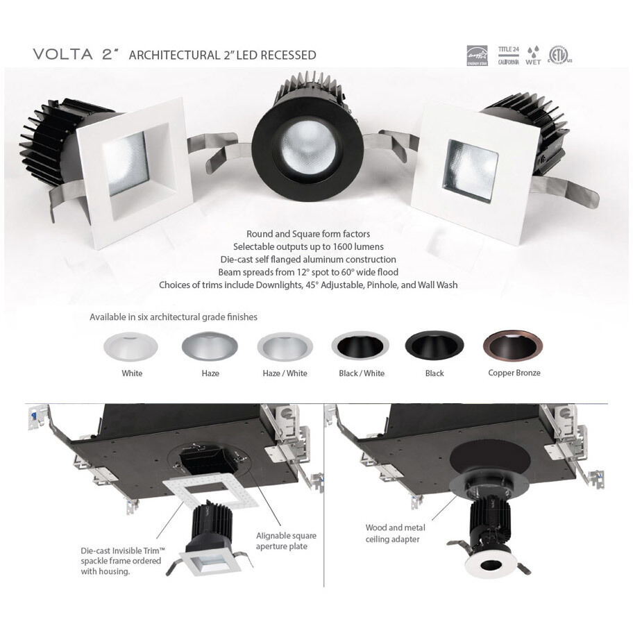 Volta LED Aluminum Recessed Lighting