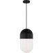 Drew & Jonathan Scott Foster 1 Light 8 inch Midnight Black Pendant Ceiling Light