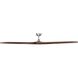 Williwaw 84 inch Brushed Nickel with Acacia Blades Ceiling Fan