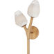Blossom LED 10.5 inch Natural Aged Brass Wall Sconce Wall Light