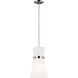 Clark 1 Light 9.75 inch Brushed Nickel Pendant Ceiling Light