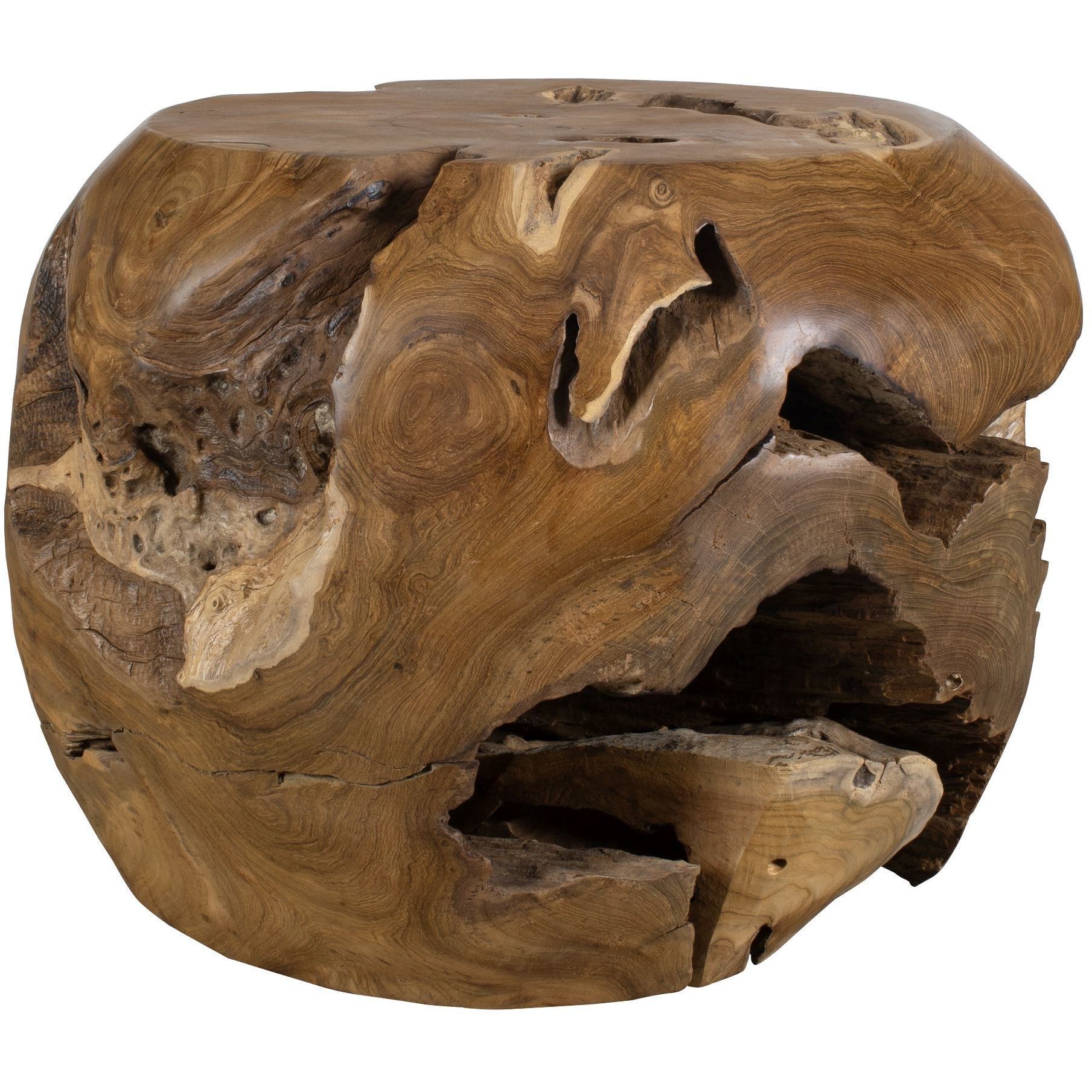 Sola 24.5 X 17.5 inch Natural Teak Outdoor Side Table