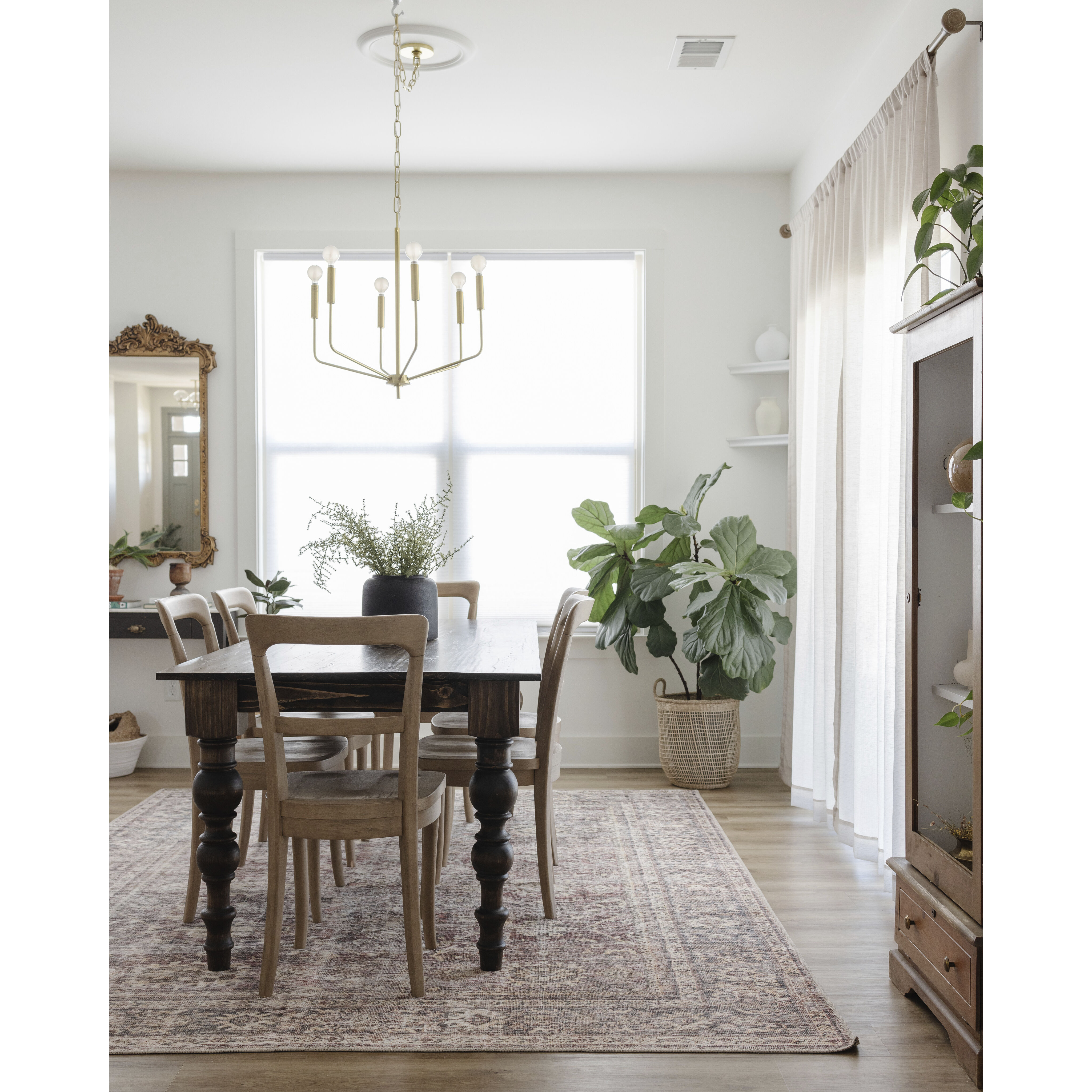 Bailey 6 Light 24 inch Aged Brass Chandelier Ceiling Light