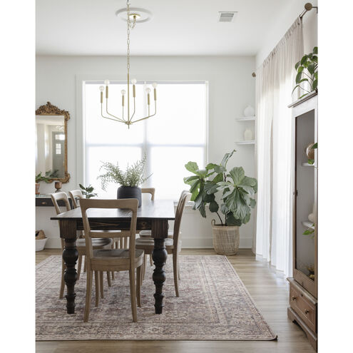 Bailey 6 Light 24 inch Aged Brass Chandelier Ceiling Light