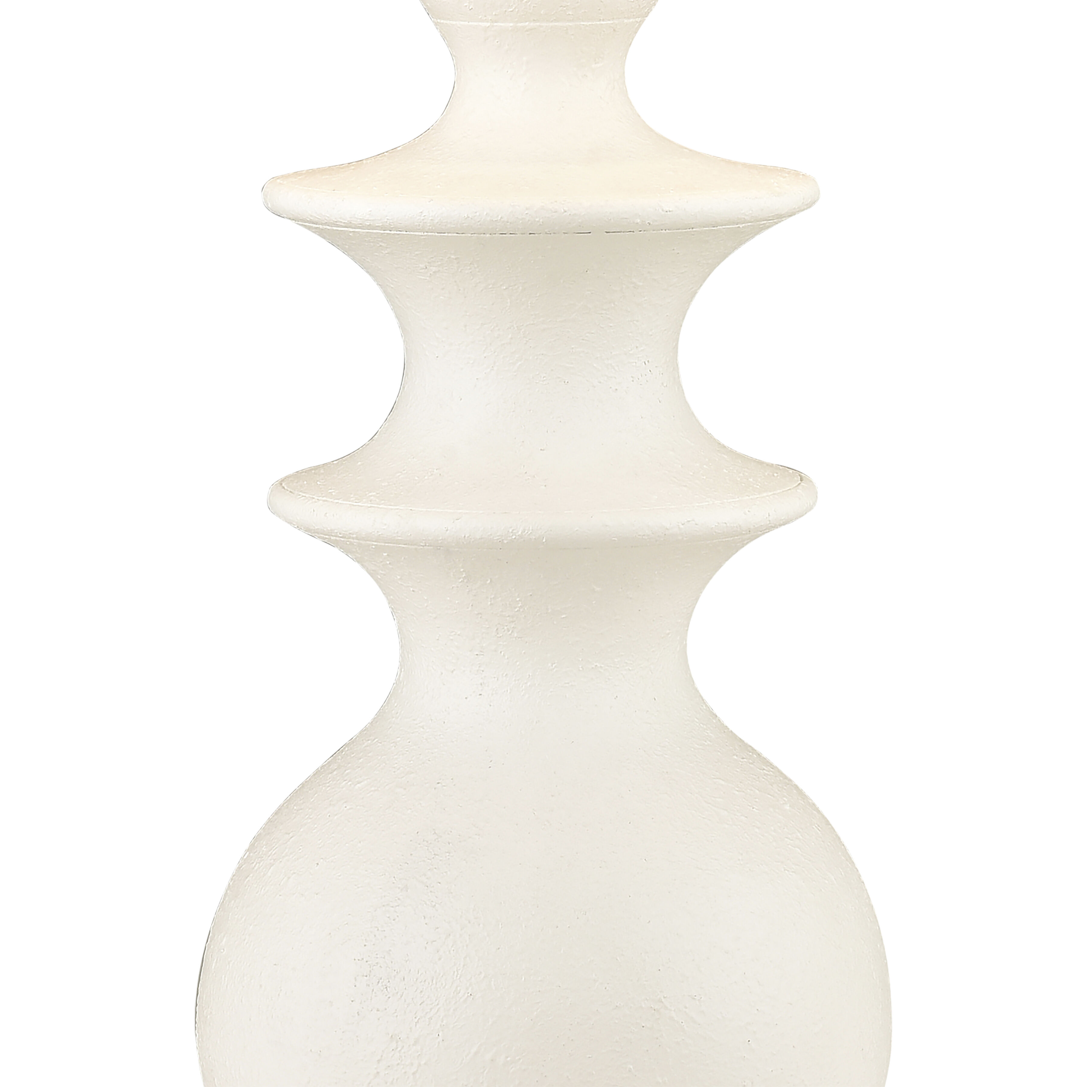 Depiction 32 inch 150 watt Matte White Table Lamp Portable Light