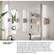 Facet LED 32 inch Heritage Brass Vanity Light Wall Light, Vertical