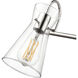 Camellia 3 Light 22 inch Polished Nickel Vanity Light Wall Light