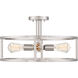 New Harbor 4 Light 18 inch Brushed Nickel Semi-Flush Mount Ceiling Light