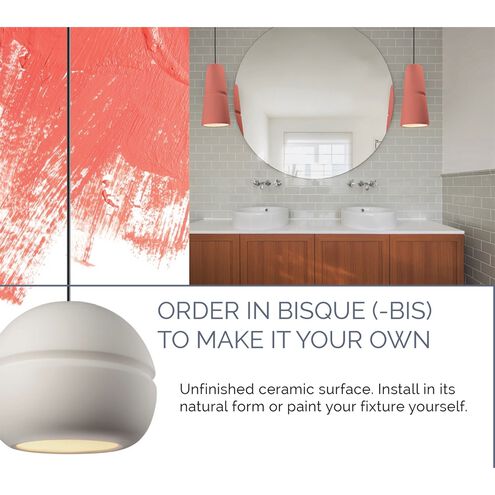 Ambiance Collection 1 Light 8 inch Bisque Wall Sconce Wall Light