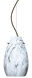 Pera 1 Light Bronze Pendant Ceiling Light in Marble Grigio Glass, Incandescent