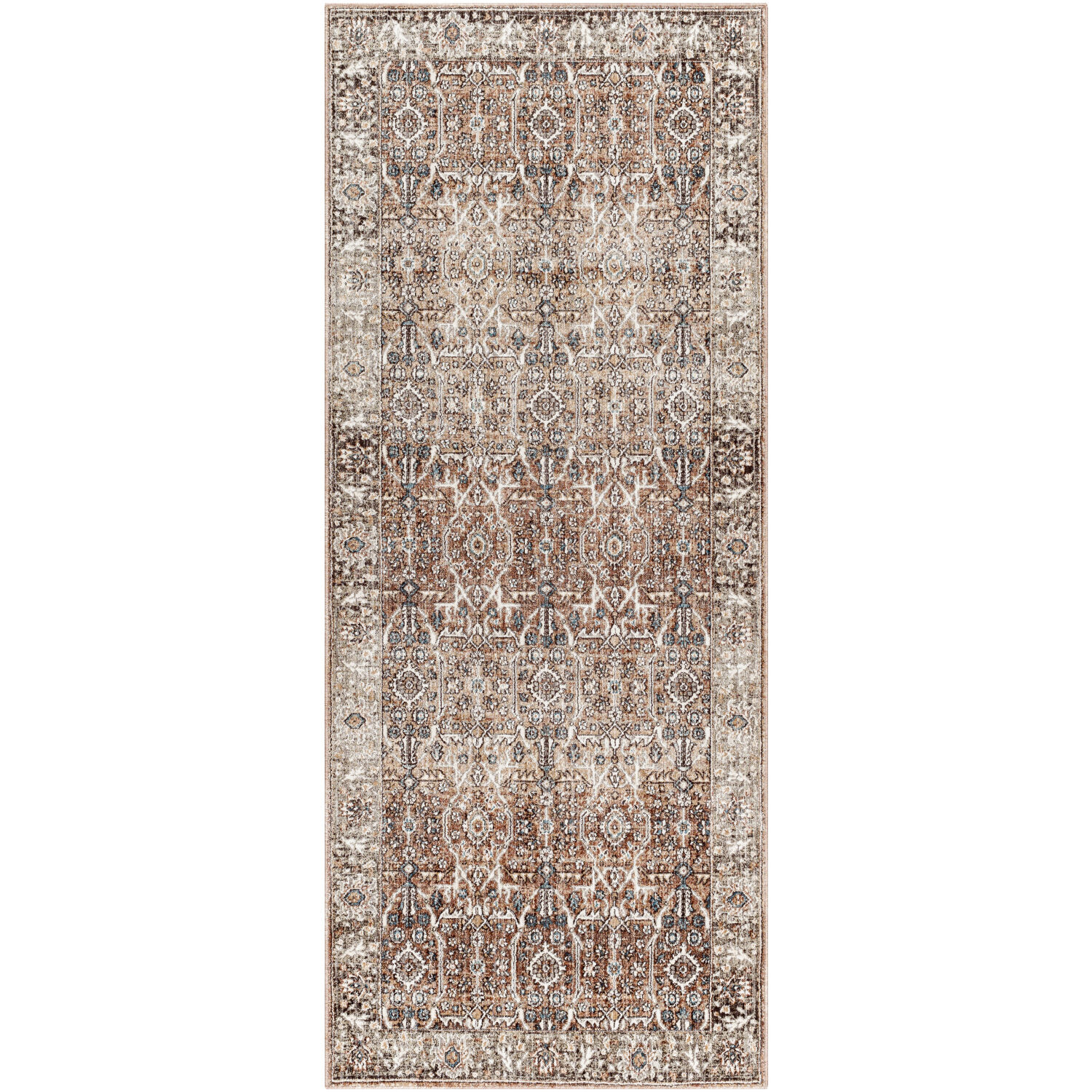 Carlisle 94 X 35 inch Taupe Rug, Runner