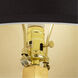 Vienna 39 inch 100.00 watt Gold Leaf Table Lamp Portable Light
