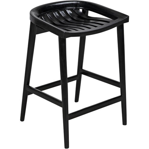 Ronald 28 inch Charcoal Black Counter Stool