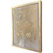 Metallica Beige and Metallic and Pink Wall Sculpture, The Studio