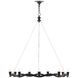 Serpentina 9 Light 37 inch Antique Black Chandelier Ceiling Light