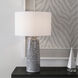 Static 27 inch 150.00 watt Black and White Glaze Table Lamp Portable Light