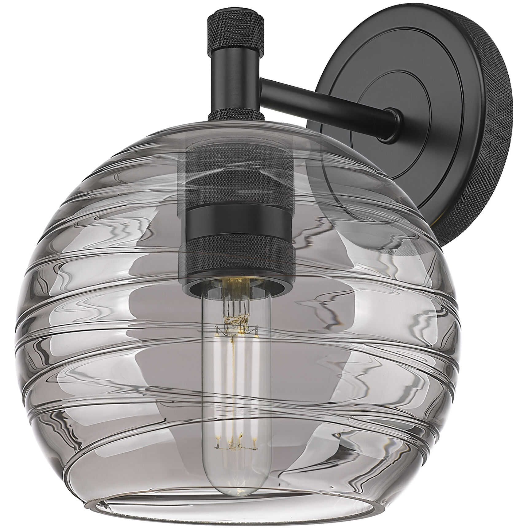 Crown Point Sconce Wall Light in Matte Black