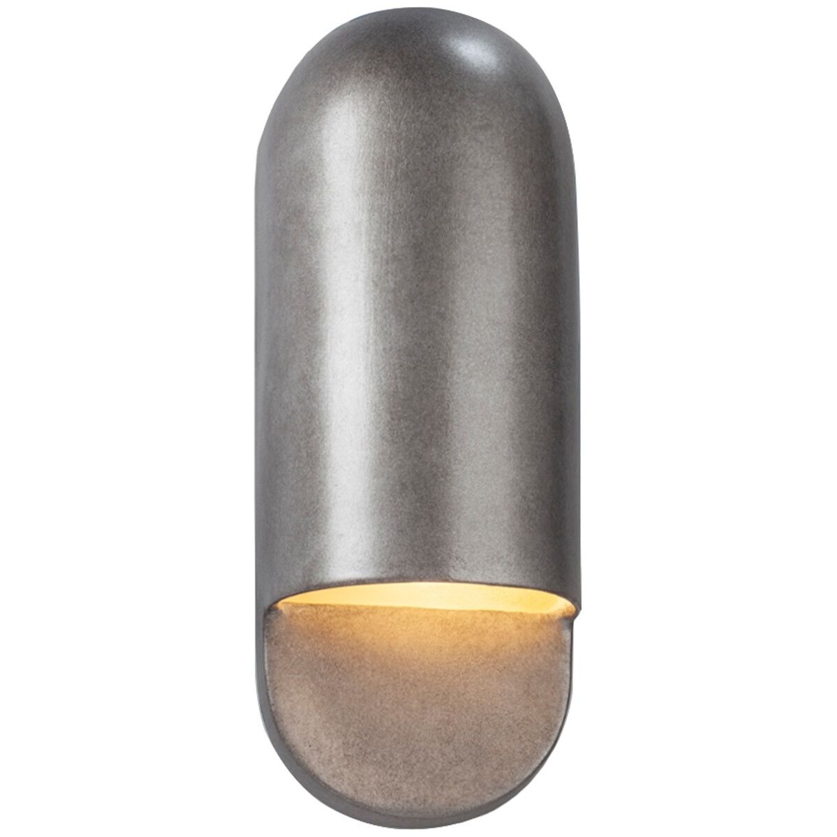 Ambiance Collection - Capsule Wall Sconce Wall Light in Dedicated LED, Antique Silver, 4D x 14H, Form+Finish+Function