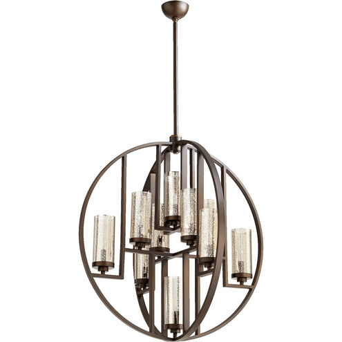 Julian 10 Light 32 inch Oiled Bronze Chandelier Ceiling Light