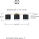 Weller 3 Light 24.25 inch Matte Brass and Black Vanity Light Wall Light