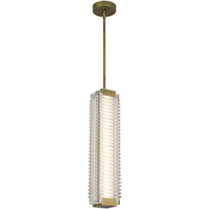 Alai LED 4.13 inch Vintage Brass Pendant Ceiling Light