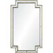 Raton 40 X 24 inch Antique Champagne Silver Wall Mirror, Medium Rectangular