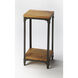 Grimsley Iron & Wood Industrial Chic Pedestal & Planter, Pedestal