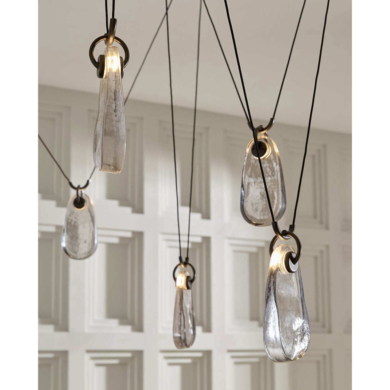 Melt 5 Light 63 inch English Bronze Chandelier Ceiling Light