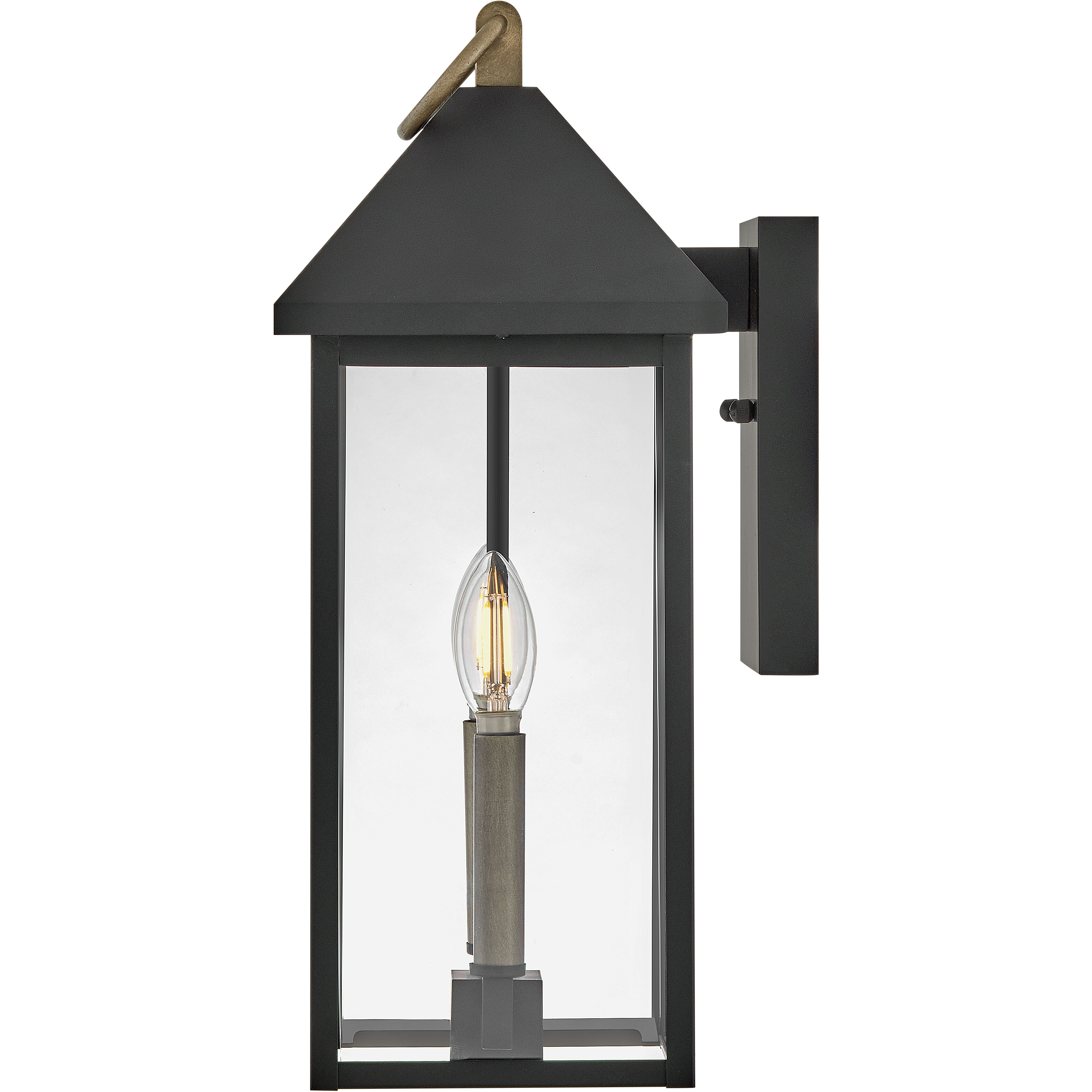 Rhett LED 17.75 inch Black Outdoor Wall Mount