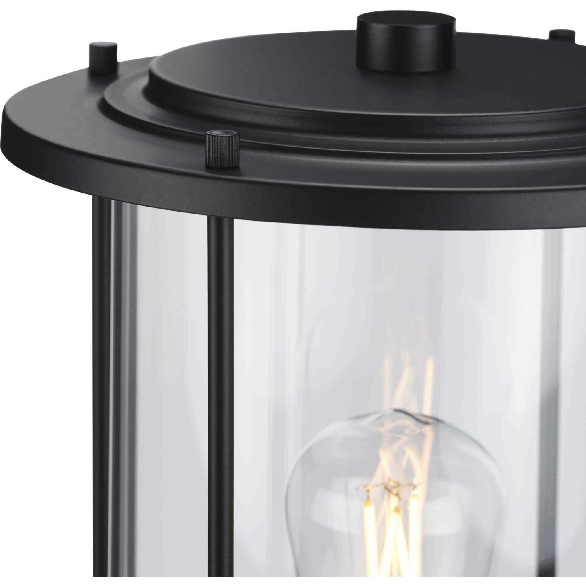 Gunther 1 Light 13.5 inch Matte Black Post Lantern