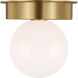 Kelly by Kelly Wearstler Nodes 1 Light 17.5 inch Burnished Brass Flush Mount Ceiling Light