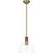 Hadley 1 Light 10 inch Time Worn Brass Pendant Ceiling Light