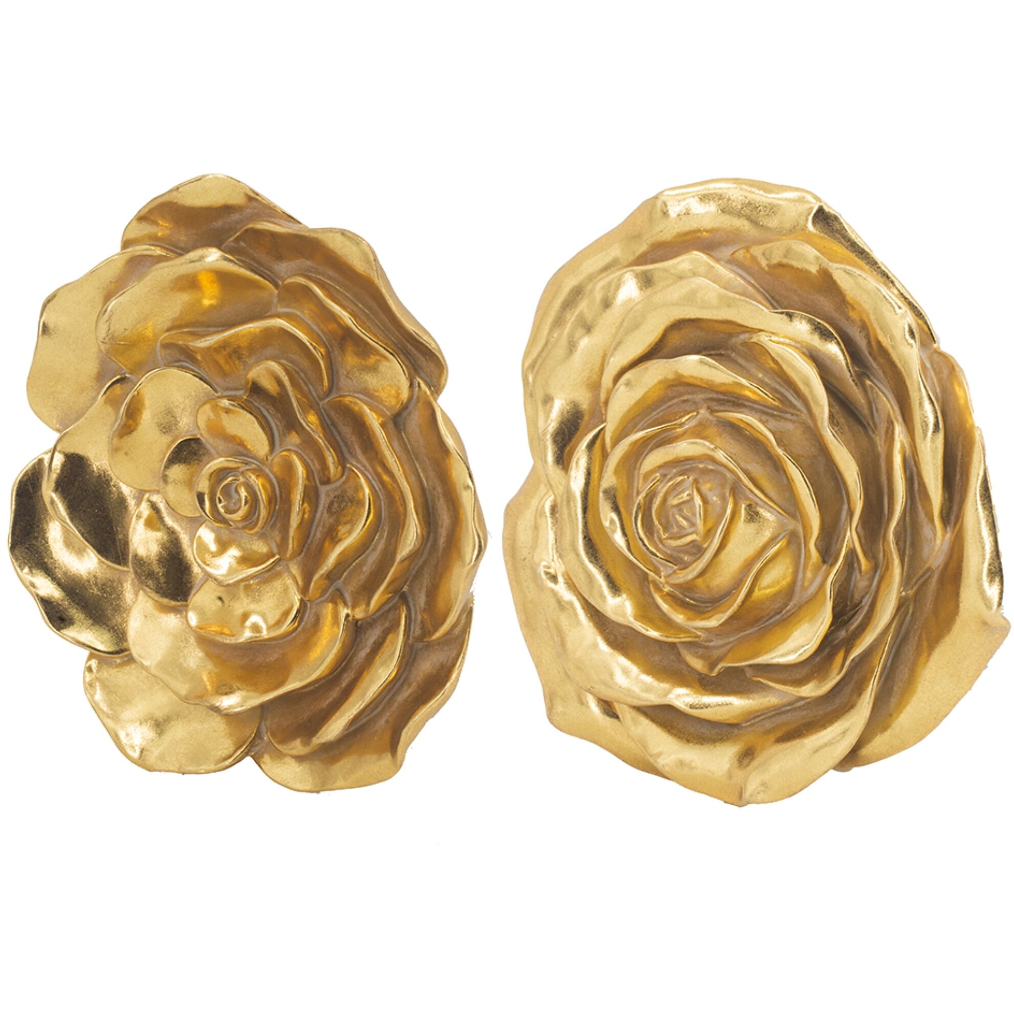 Floral Gold Wall Accent