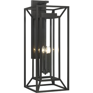 Great Outdoors Harbor View 1 Light Sand Coal Outdoor Wall Mount