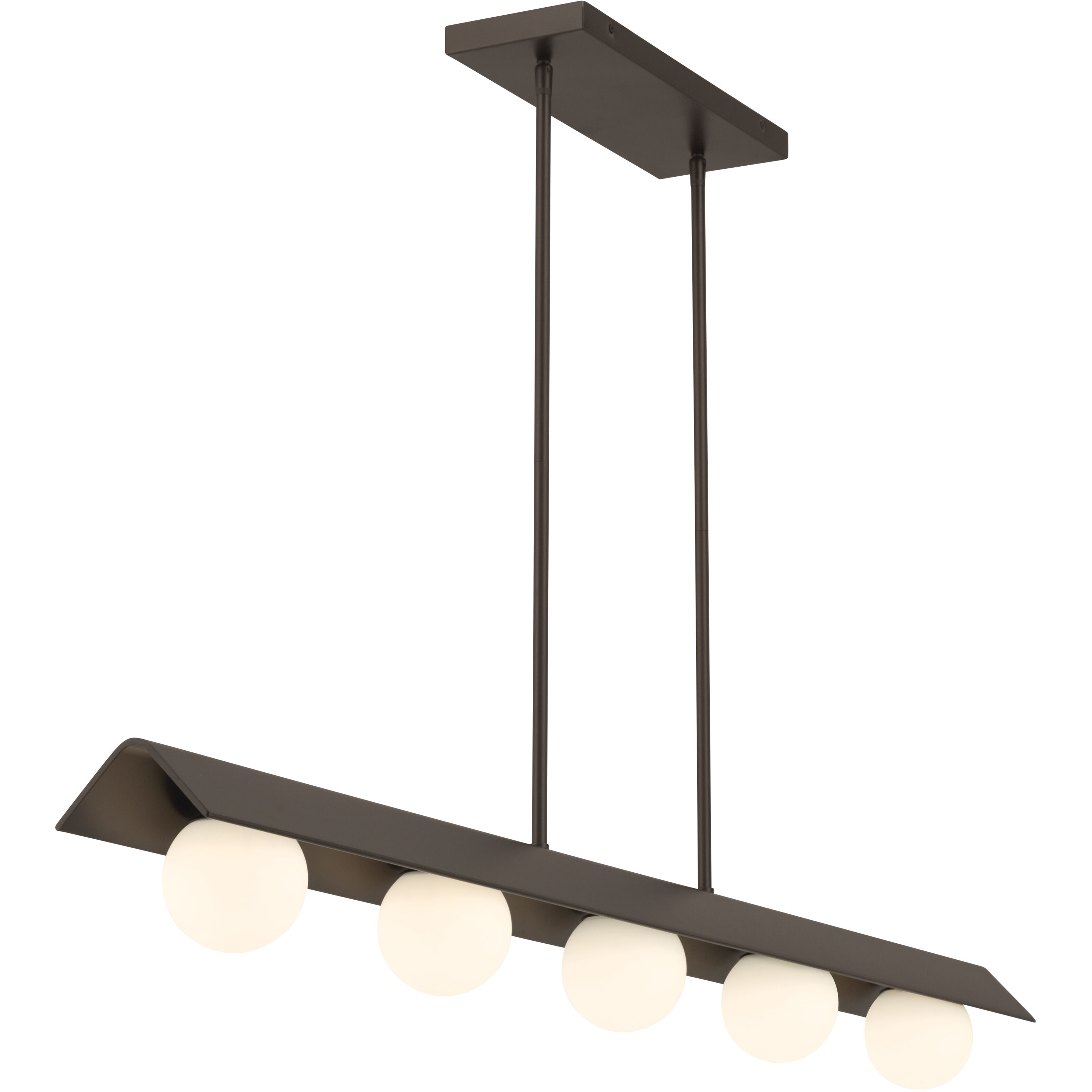 Vestra LED 54 inch Dark Bronze Linear Chandelier Ceiling Light
