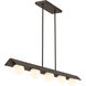 Vestra LED 54 inch Dark Bronze Linear Chandelier Ceiling Light